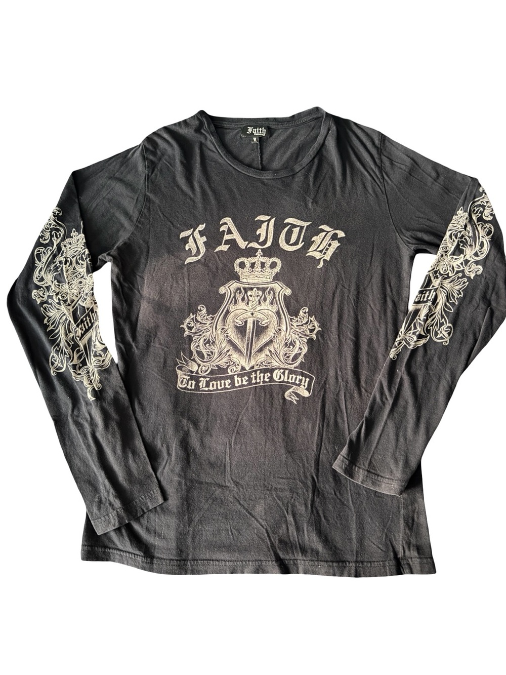Faith Connexion Goth Y2K Long Sleeve Large
